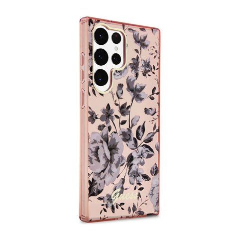 Guess Flower Collection - Etui Samsung Galaxy S23 Ultra (różowy) Guess Flower Collection - Etui Samsung Galaxy S23 Ultra (różowy)