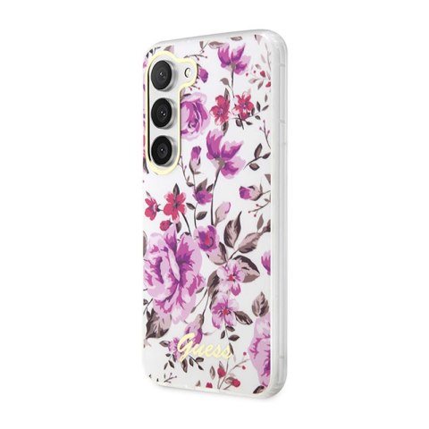 Guess Flower Collection - Etui Samsung Galaxy S23 (biały) Guess Flower Collection - Etui Samsung Galaxy S23 (biały)