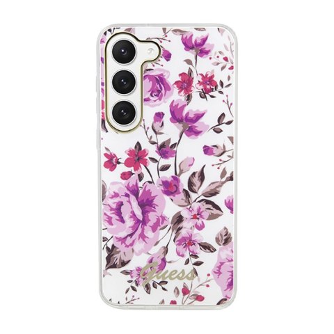 Guess Flower Collection - Etui Samsung Galaxy S23 (biały) Guess Flower Collection - Etui Samsung Galaxy S23 (biały)