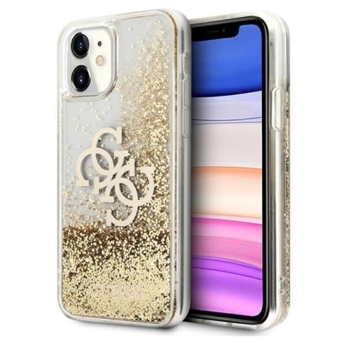 Guess Liquid Glitter 4G Big Logo - Etui iPhone 11 (złoty) Guess Liquid Glitter 4G Big Logo - Etui iPhone 11 (złoty)