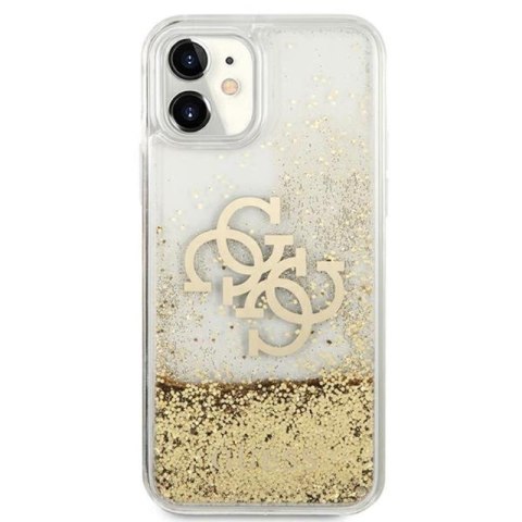 Guess Liquid Glitter 4G Big Logo - Etui iPhone 11 (złoty) Guess Liquid Glitter 4G Big Logo - Etui iPhone 11 (złoty)