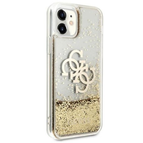Guess Liquid Glitter 4G Big Logo - Etui iPhone 11 (złoty) Guess Liquid Glitter 4G Big Logo - Etui iPhone 11 (złoty)
