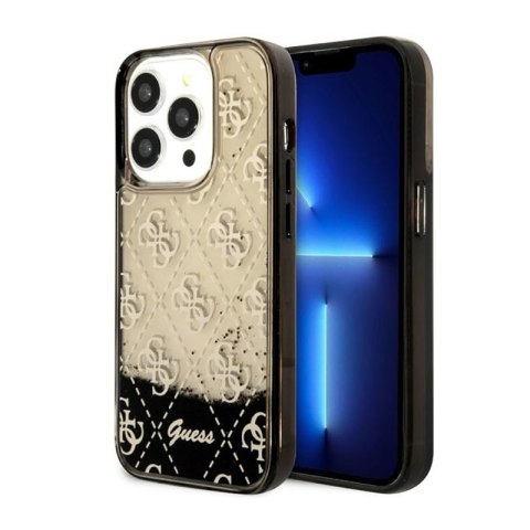 Guess Liquid Glitter Transculent 4G - Etui iPhone 14 Pro (Czarny) Guess Liquid Glitter Transculent 4G - Etui iPhone 14 Pro (Czarny)