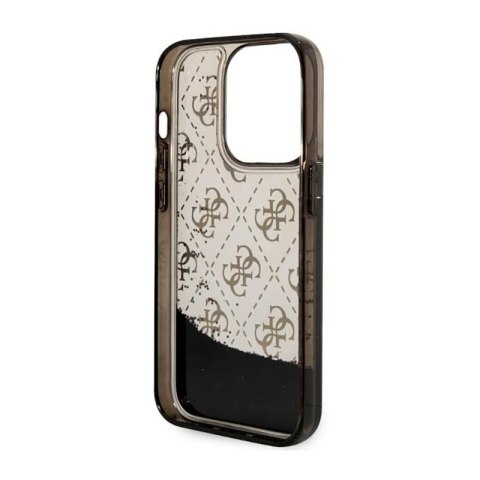 Guess Liquid Glitter Transculent 4G - Etui iPhone 14 Pro (Czarny) Guess Liquid Glitter Transculent 4G - Etui iPhone 14 Pro (Czarny)