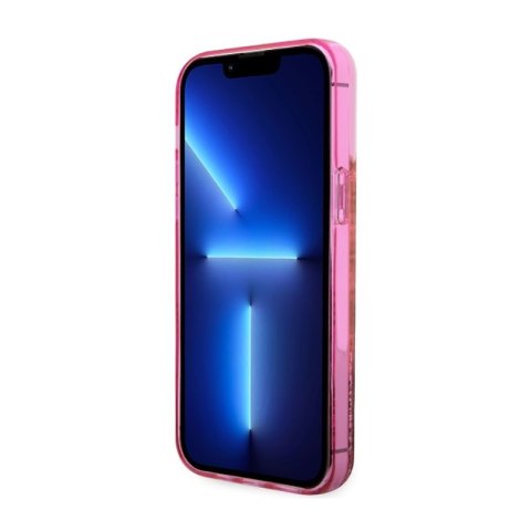 Guess Liquid Glitter Transculent 4G - Etui iPhone 14 Pro Max (Różowy) Guess Liquid Glitter Transculent 4G - Etui iPhone 14 Pro Max (Różowy)