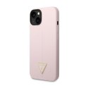 Guess Silicone Triangle Logo - Etui iPhone 14 Plus (fioletowy)