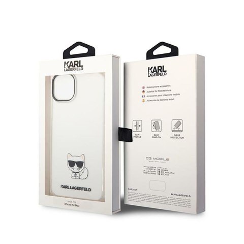 Karl Lagerfeld Choupette Body - Etui iPhone 14 Plus (przezroczysty) Karl Lagerfeld Choupette Body - Etui iPhone 14 Plus (przezroczysty)