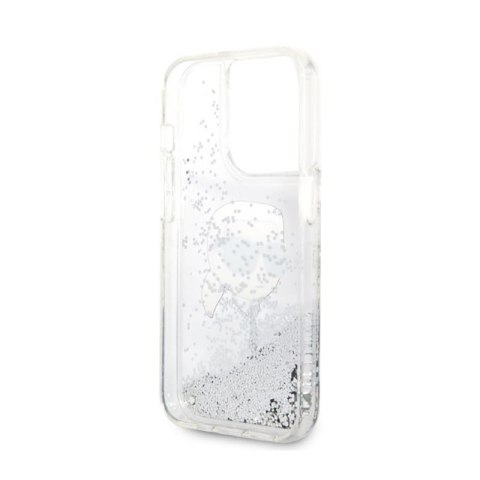 Karl Lagerfeld Liquid Glitter NFT Karl's Head - Etui iPhone 14 Pro (srebrny) Karl Lagerfeld Liquid Glitter NFT Karl's Head - Etui iPhone 14 Pro (srebrny)