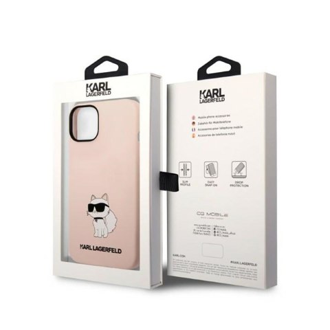 Karl Lagerfeld Silicone NFT Choupette - Etui iPhone 14 Plus (różowy) Karl Lagerfeld Silicone NFT Choupette - Etui iPhone 14 Plus (różowy)
