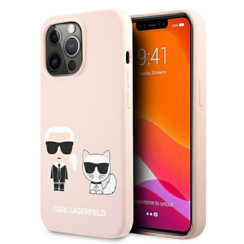 Karl Lagerfeld Slilicone Karl & Choupette Magsafe - Etui iPhone 13 Pro (różowy) Karl Lagerfeld Slilicone Karl & Choupette Magsafe - Etui iPhone 13 Pro (różowy)