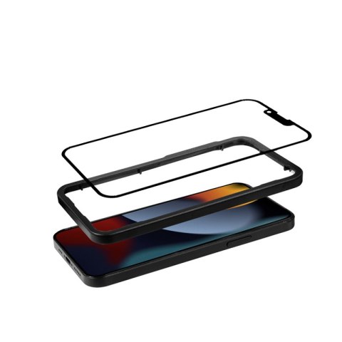 Crong Anti-Bacterial 3D Armour Glass - Szkło hartowane 9H na cały ekran iPhone 13 mini + ramka instalacyjna Crong Anti-Bacterial 3D Armour Glass - Szkło hartowane 9H na cały ekran iPhone 13 mini + ramka instalacyjna