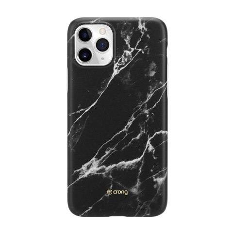 Crong Marble Case - Etui iPhone 11 Pro (czarny) Crong Marble Case - Etui iPhone 11 Pro (czarny)