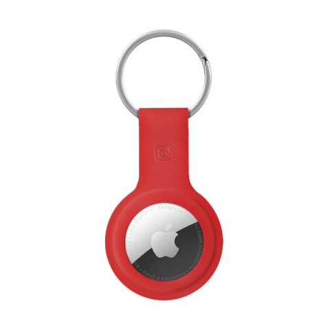 Crong Silicone Case with Key Ring - Etui ochronne brelok do Apple AirTag (czerwony) Crong Silicone Case with Key Ring - Etui ochronne brelok do Apple AirTag (czerwony)