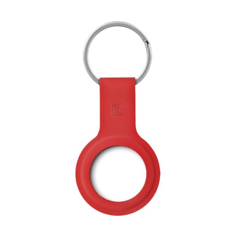Crong Silicone Case with Key Ring - Etui ochronne brelok do Apple AirTag (czerwony) Crong Silicone Case with Key Ring - Etui ochronne brelok do Apple AirTag (czerwony)