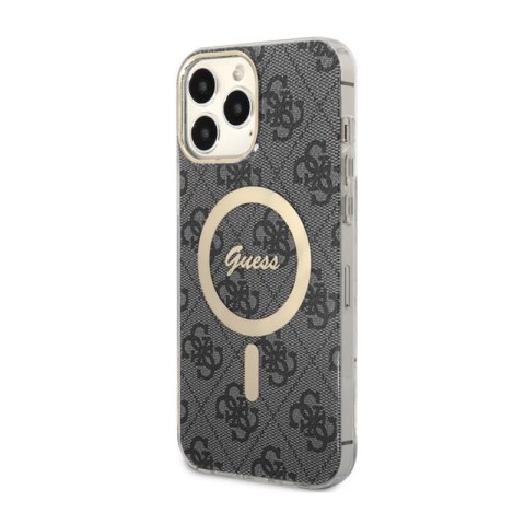 Guess 4G MagSafe - Etui iPhone 13 Pro Max (Czarny) Guess 4G MagSafe - Etui iPhone 13 Pro Max (Czarny)