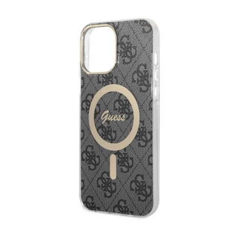 Guess 4G MagSafe - Etui iPhone 13 Pro Max (Czarny) Guess 4G MagSafe - Etui iPhone 13 Pro Max (Czarny)