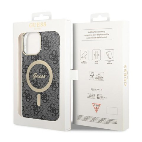 Guess 4G MagSafe - Etui iPhone 13 Pro Max (Czarny) Guess 4G MagSafe - Etui iPhone 13 Pro Max (Czarny)