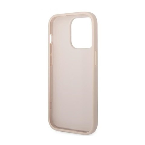 Guess 4G Metal Gold Logo - Etui iPhone 14 Pro (różowy) Guess 4G Metal Gold Logo - Etui iPhone 14 Pro (różowy)