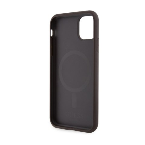 Guess 4G Printed Stripes MagSafe - Etui iPhone 11 (Brązowy) Guess 4G Printed Stripes MagSafe - Etui iPhone 11 (Brązowy)