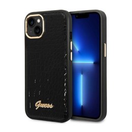Guess Croco Collection - Etui iPhone 14 Plus (czarny)