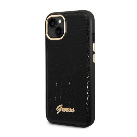 Guess Croco Collection - Etui iPhone 14 Plus (czarny) Guess Croco Collection - Etui iPhone 14 Plus (czarny)