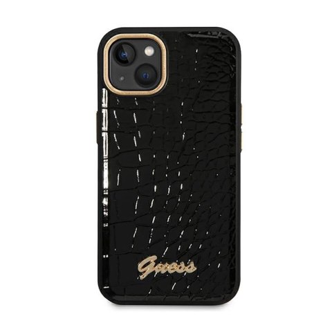 Guess Croco Collection - Etui iPhone 14 Plus (czarny) Guess Croco Collection - Etui iPhone 14 Plus (czarny)