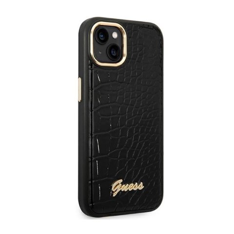 Guess Croco Collection - Etui iPhone 14 Plus (czarny) Guess Croco Collection - Etui iPhone 14 Plus (czarny)
