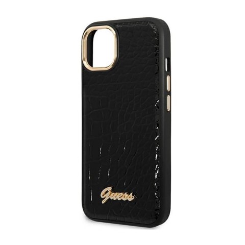 Guess Croco Collection - Etui iPhone 14 Plus (czarny) Guess Croco Collection - Etui iPhone 14 Plus (czarny)
