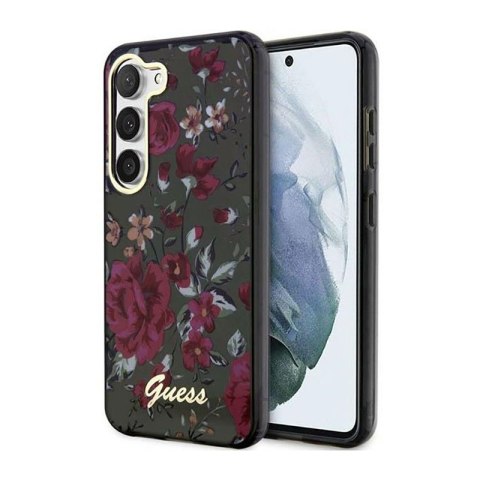 Guess Flower Collection - Etui Samsung Galaxy S23 (khaki) Guess Flower Collection - Etui Samsung Galaxy S23 (khaki)
