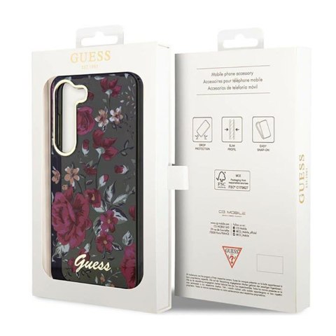 Guess Flower Collection - Etui Samsung Galaxy S23 (khaki) Guess Flower Collection - Etui Samsung Galaxy S23 (khaki)