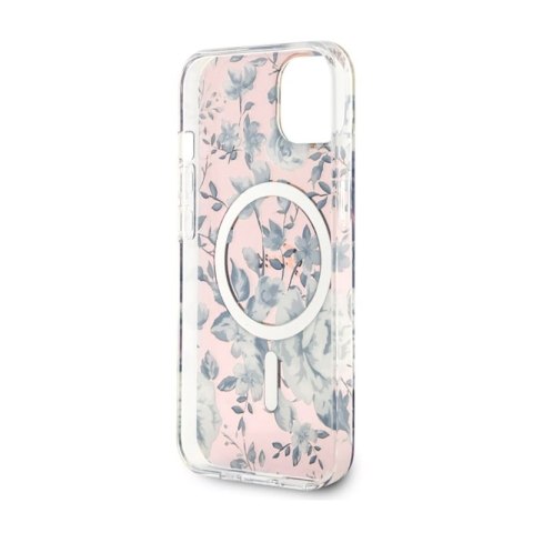 Guess Flower MagSafe - Etui iPhone 14 (Różowy) Guess Flower MagSafe - Etui iPhone 14 (Różowy)