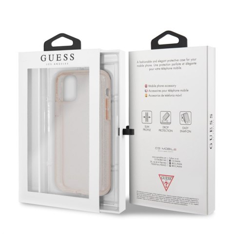 Guess Glitter Case - Etui iPhone 11 Pro Max (Pink) Guess Glitter Case - Etui iPhone 11 Pro Max (Pink)