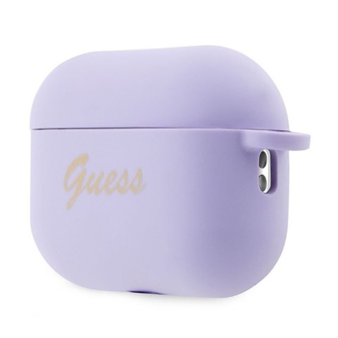 Guess Silicone Heart Charm - Etui AirPods Pro 2 (fioletowy) Guess Silicone Heart Charm - Etui AirPods Pro 2 (fioletowy)