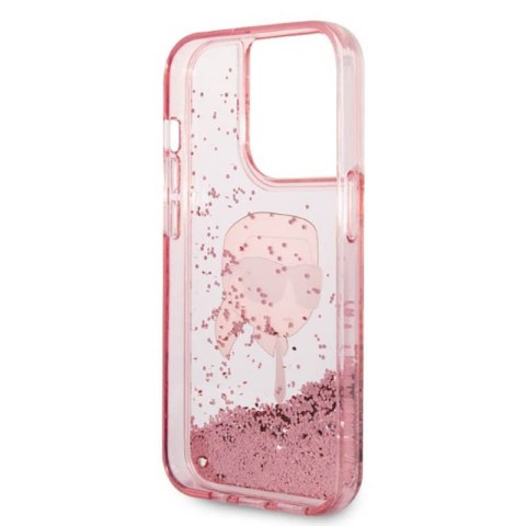 Karl Lagerfeld Liquid Glitter NFT Karl's Head - Etui iPhone 14 Pro Max (różowy) Karl Lagerfeld Liquid Glitter NFT Karl's Head - Etui iPhone 14 Pro Max (różowy)