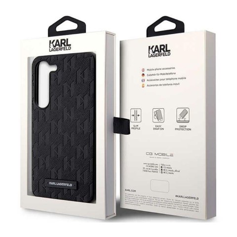 Karl Lagerfeld Saffiano Monogram Metal Logo - Etui Samsung Galaxy S23+ (czarny) Karl Lagerfeld Saffiano Monogram Metal Logo - Etui Samsung Galaxy S23+ (czarny)