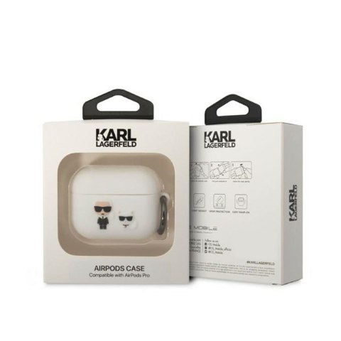 Karl Lagerfeld Silicone Karl & Choupette - Etui AirPods Pro (biały) Karl Lagerfeld Silicone Karl & Choupette - Etui AirPods Pro (biały)
