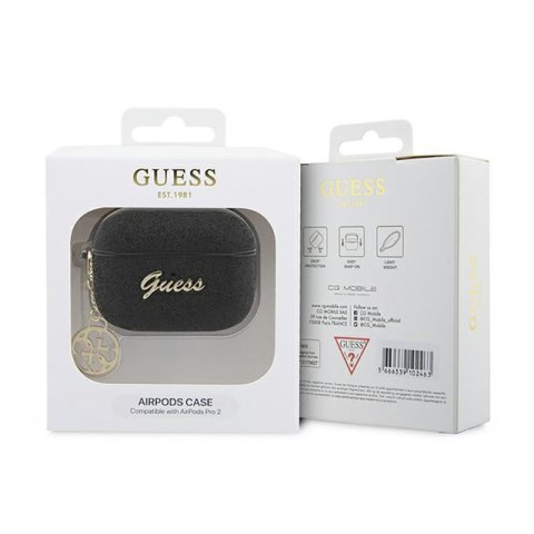 Guess 4G Glitter Flake - Etui AirPods Pro 2 (czarny) Guess 4G Glitter Flake - Etui AirPods Pro 2 (czarny)