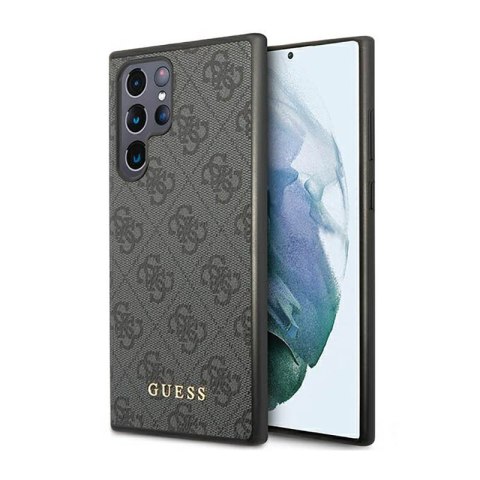 Guess 4G Metal Logo - Etui Samsung Galaxy S23 Ultra (szary) Guess 4G Metal Logo - Etui Samsung Galaxy S23 Ultra (szary)
