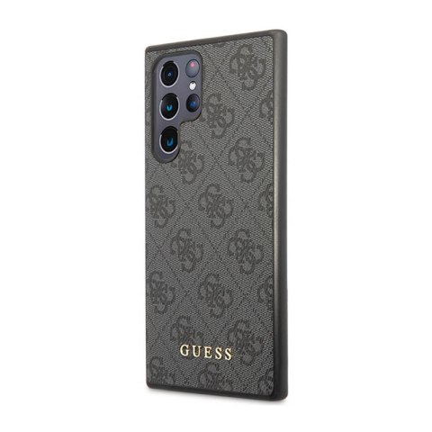 Guess 4G Metal Logo - Etui Samsung Galaxy S23 Ultra (szary) Guess 4G Metal Logo - Etui Samsung Galaxy S23 Ultra (szary)