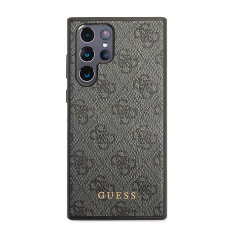 Guess 4G Metal Logo - Etui Samsung Galaxy S23 Ultra (szary) Guess 4G Metal Logo - Etui Samsung Galaxy S23 Ultra (szary)