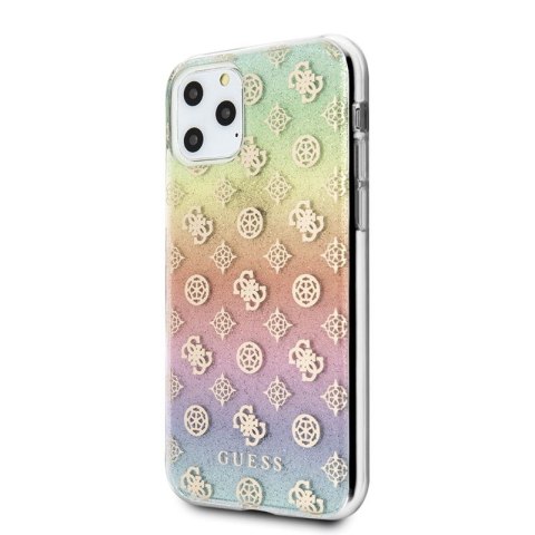 Guess 4G Peony Electroplated Pattern - Etui iPhone 11 Pro (tęczowy) Guess 4G Peony Electroplated Pattern - Etui iPhone 11 Pro (tęczowy)