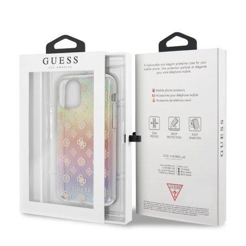 Guess 4G Peony Electroplated Pattern - Etui iPhone 11 Pro (tęczowy) Guess 4G Peony Electroplated Pattern - Etui iPhone 11 Pro (tęczowy)