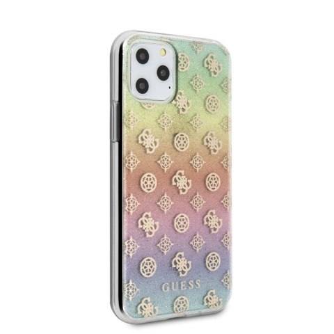 Guess 4G Peony Electroplated Pattern - Etui iPhone 11 Pro (tęczowy) Guess 4G Peony Electroplated Pattern - Etui iPhone 11 Pro (tęczowy)