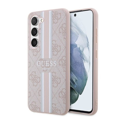 Guess 4G Printed Stripe - Etui Samsung Galaxy S23 (różowy) Guess 4G Printed Stripe - Etui Samsung Galaxy S23 (różowy)