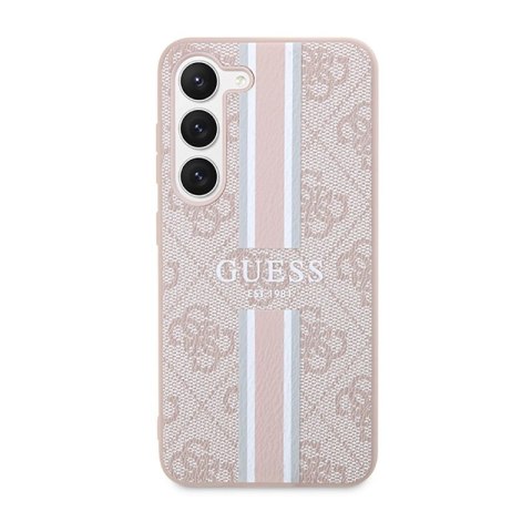 Guess 4G Printed Stripe - Etui Samsung Galaxy S23 (różowy) Guess 4G Printed Stripe - Etui Samsung Galaxy S23 (różowy)