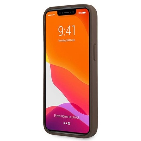 Guess 4G Ring Case - Etui iPhone 13 Pro (brązowy) Guess 4G Ring Case - Etui iPhone 13 Pro (brązowy)