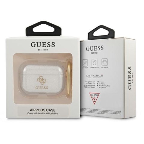 Guess Colored Glitter - Etui Airpods Pro (przezroczysty) Guess Colored Glitter - Etui Airpods Pro (przezroczysty)