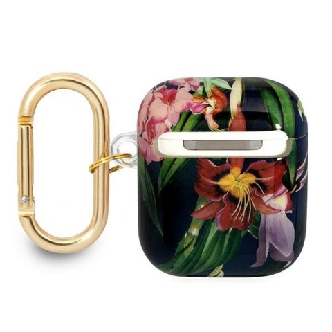 Guess Flower - Etui Airpods 1/2 gen (Blue) Guess Flower - Etui Airpods 1/2 gen (Blue)