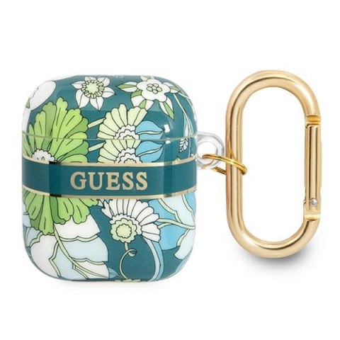 Guess Flower - Etui Airpods 1/2 gen (Green) Guess Flower - Etui Airpods 1/2 gen (Green)