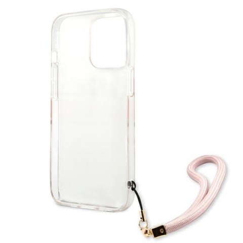 Guess Marble Strap - Etui iPhone 13 Pro Max (różowy) Guess Marble Strap - Etui iPhone 13 Pro Max (różowy)